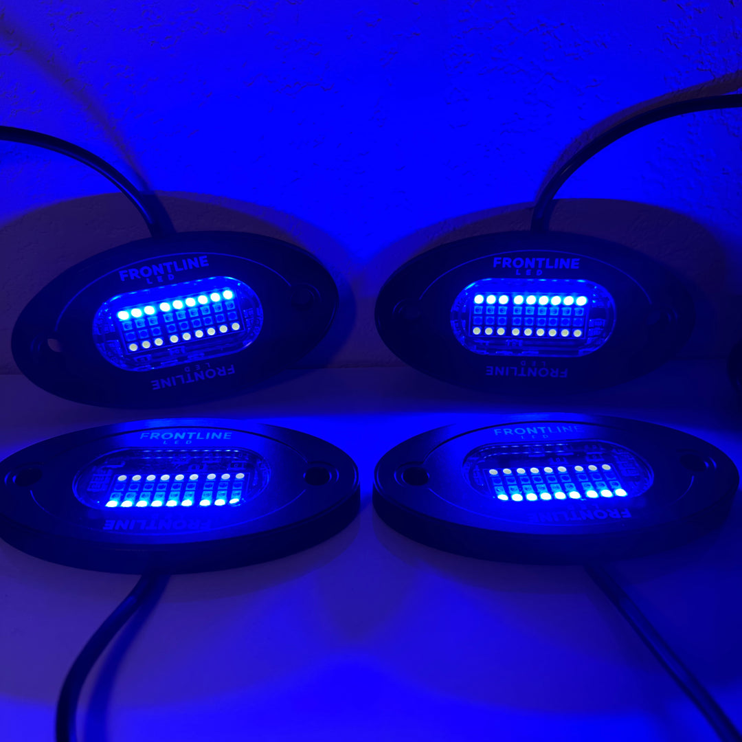 Rgb Rock Lights, RGBW 36 LED Rock Lights For Trucks, Frontline LED