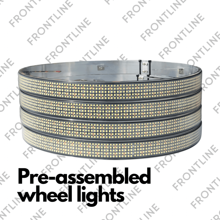 Frontline led 5 row wheel lights pre-assembled